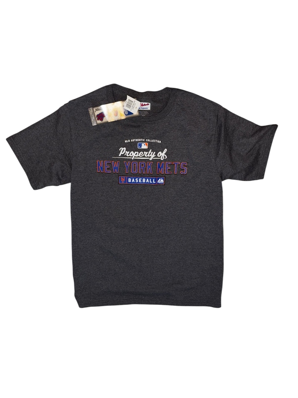 New York Mets Dark Gray Logo Tee